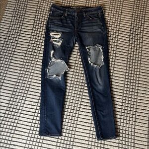 Women’s American Eagle Outfitters Distressed Skinny Jeans (8)